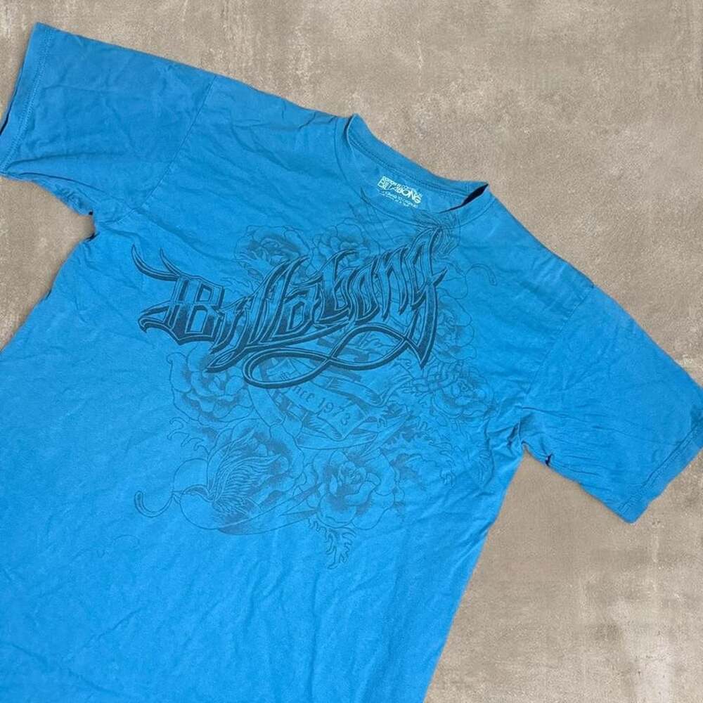 Billabong Graphic Tee Blue Large Surf Skate
